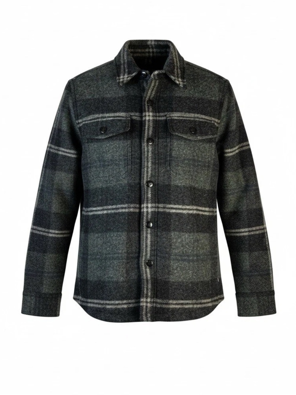 NWT Faherty Men's Range Fleece Lined CPO Overshirt Size Small S Green Plaid $298